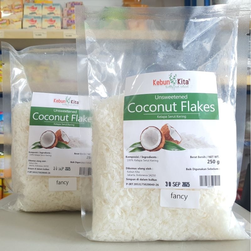 

Kelapa Kering Kebun Kita 250Gr / Dry Coconut Flake 250Gr / Kelapa Kering Flake 250Gr / Kelapa Kering Kasar 250Gr