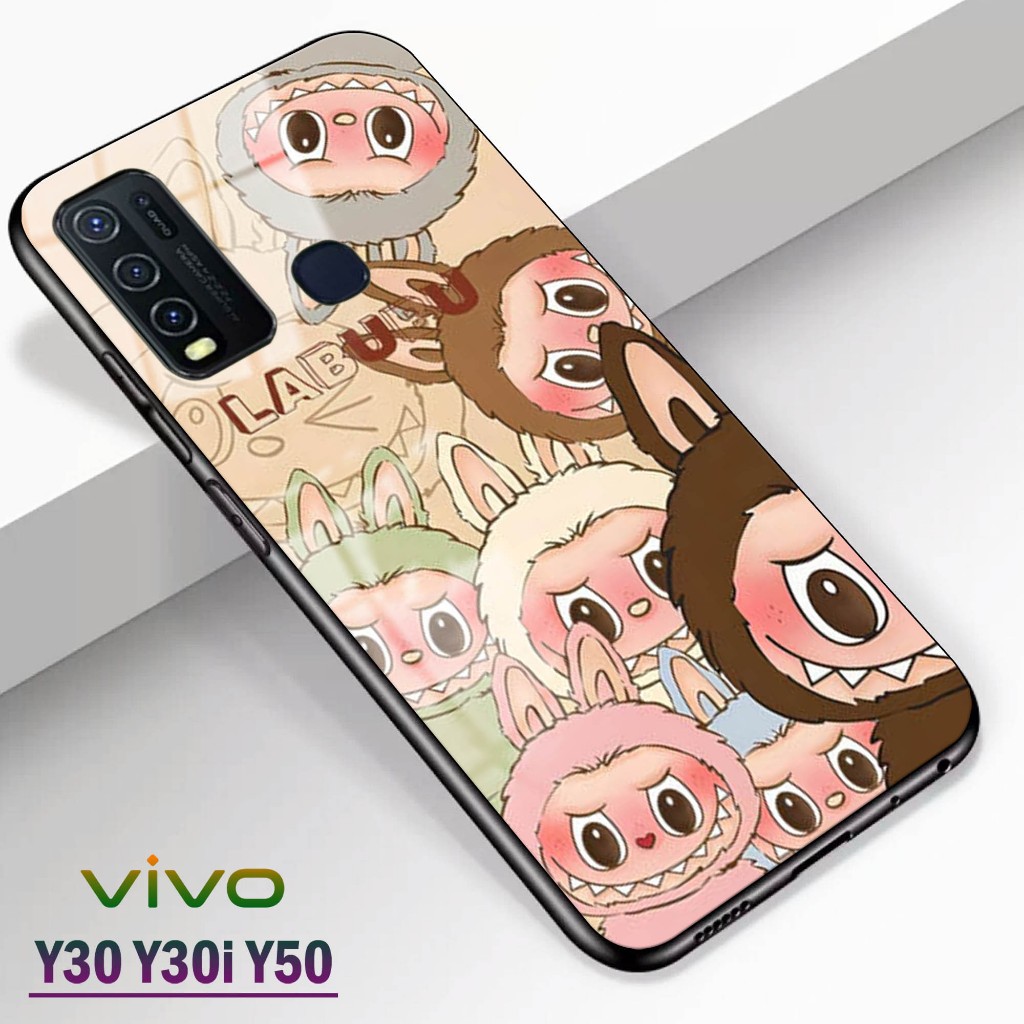 Softcase Glass Kaca | Case Kaca | Casing Kaca | VIVO Y30 Y30i Y50 [ S112 ].