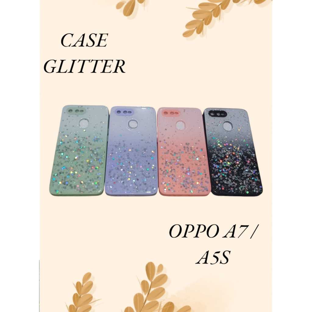 Case Glitter OPPO A7/A5s/A12 Bling Star Light Candy