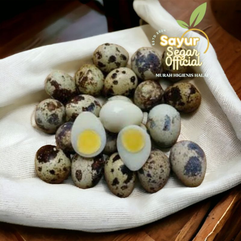 

Telur Puyuh ( matang ) per pack isi 5 butir / 250gr