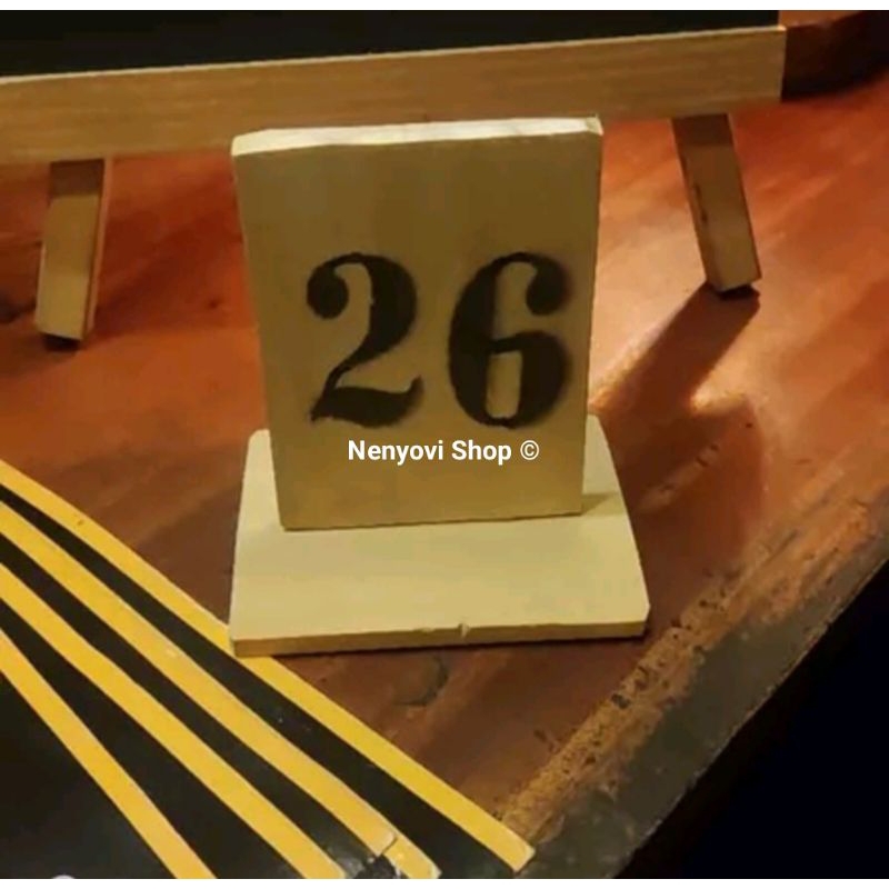 [MURAH LEBAY] nomer meja kayu / nomer meja cafe / nomer meja kotak