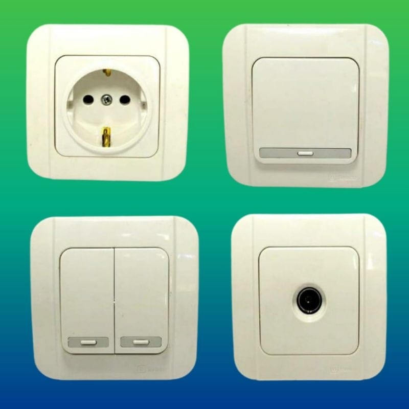 BROCO GALEO IB SAKLAR LAMPU ORIGINAL SAKLAR ENGKEL SERI STOPKONTAK SOKET ANTENA SAKLAR HOTEL ELEGAN