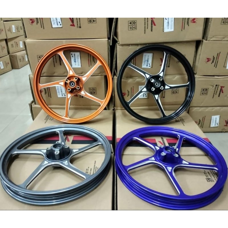 VELG RACING V-ROSSI SPRINT DAN JRP RACING MX KING 160x17 185x17 RING 17 AK 55 PALANG 5 ORIGINAL JRP 