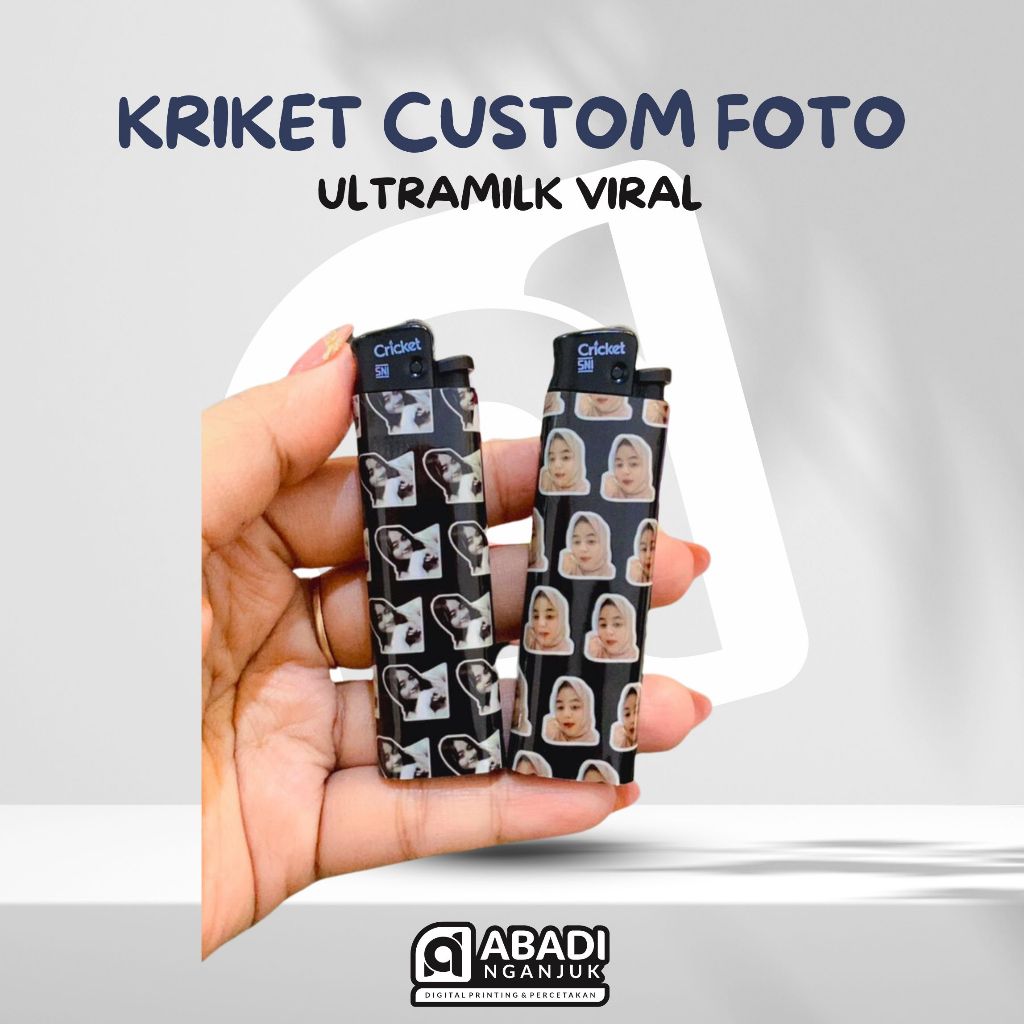 KOREK CRICKET CUSTOM FOTO VARIASI PETTERN