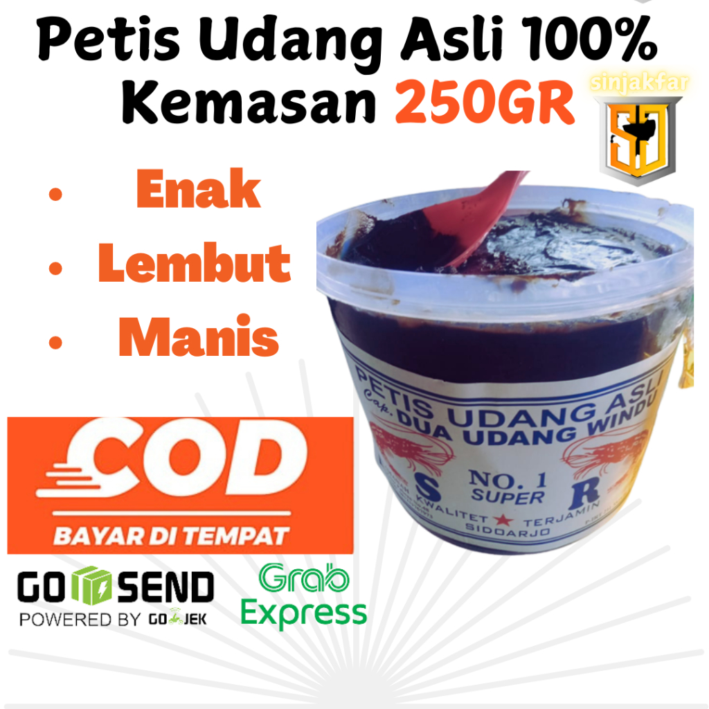 

Petis Manis Nomor 1 Kemasan 250GR Udang Windu Asli 100% Dijamin Enak Banget