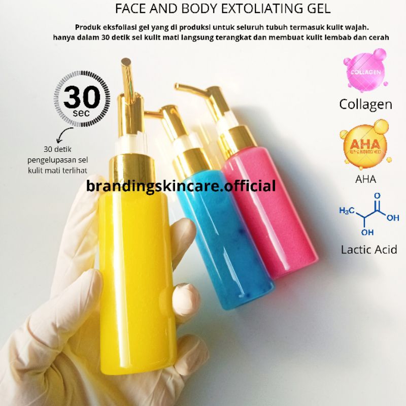 EKSFOLIASI BODY AND FACE WHITENING || SERUM EKSFOLIASI BADAN || SERUM EKSFOLIASI WAJAH || WHITENING 