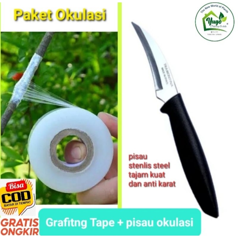 Paket Grafting Tape + pisau Okulasi