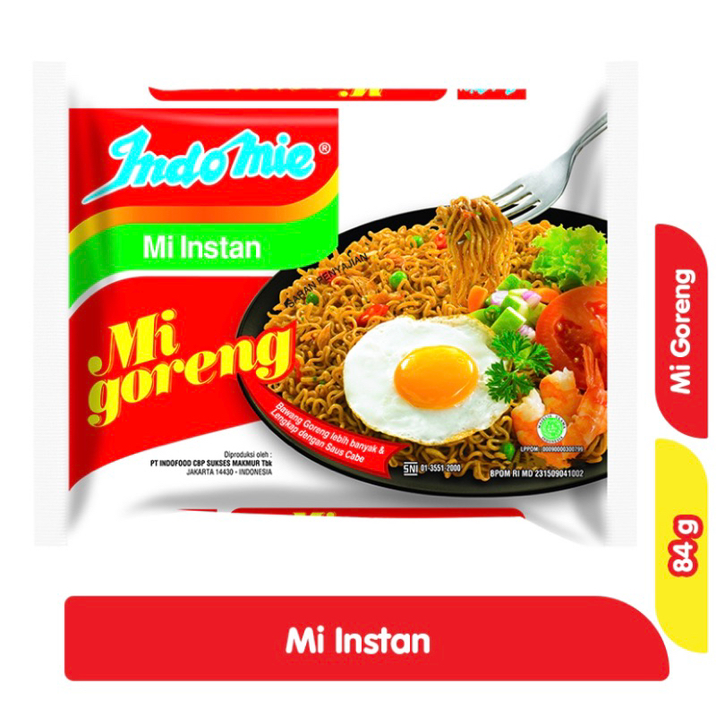

Indomie Mi Instan Goreng 84gram