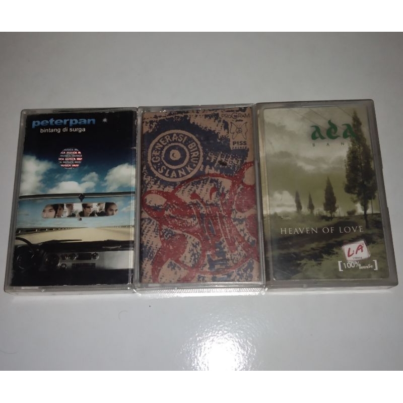 kaset pita Peterpan,Slank,ada band (sepaket)