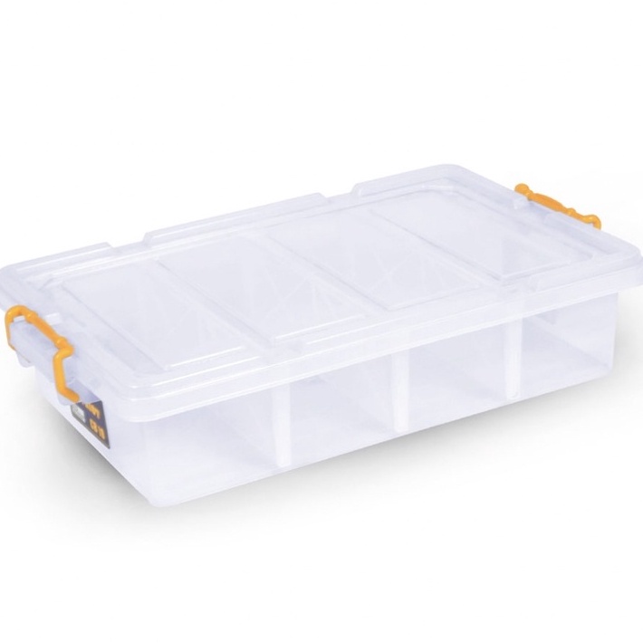 Shinpo 136 Patriot CB19 Container Box Sekat CB 19 Liter Plastik Sekat Dapat Dilepas Pasang
