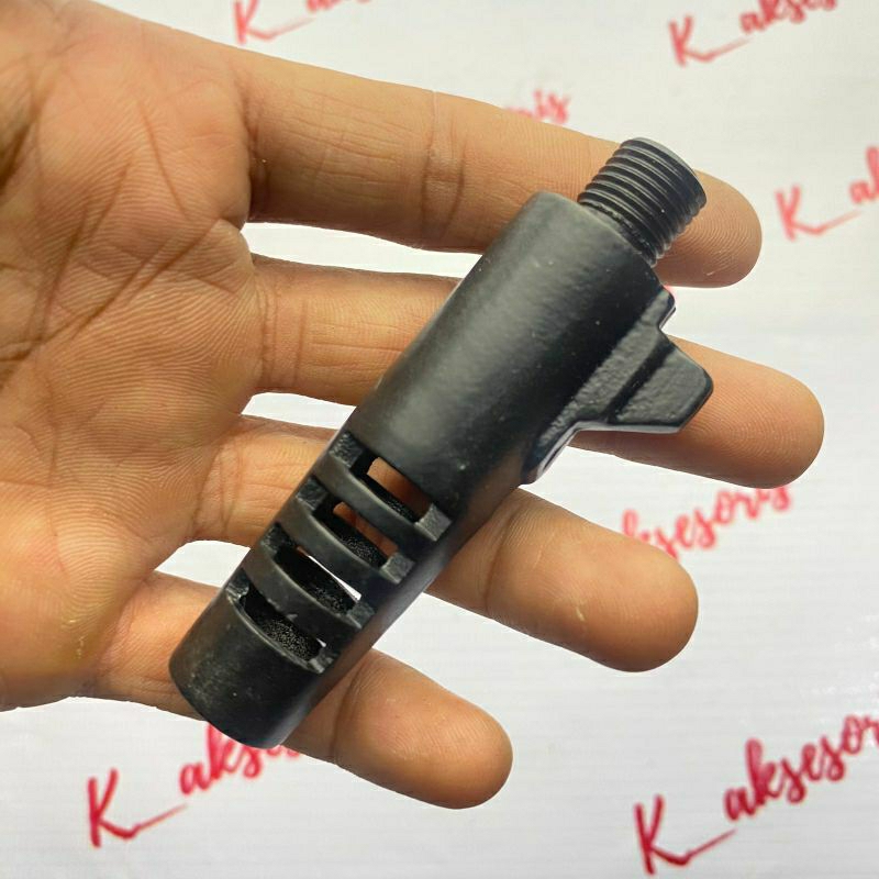 MuzleBreak Pemch Suara Hitam Aluminum