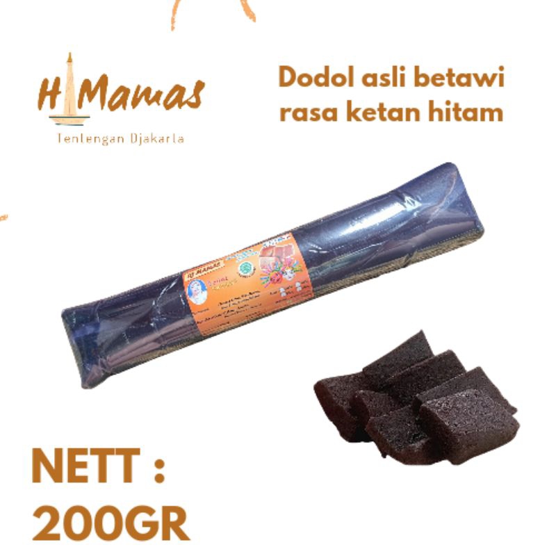 

HJ MAMAS_ Dodol Betawi Gulung Ketan Hitam 200gr