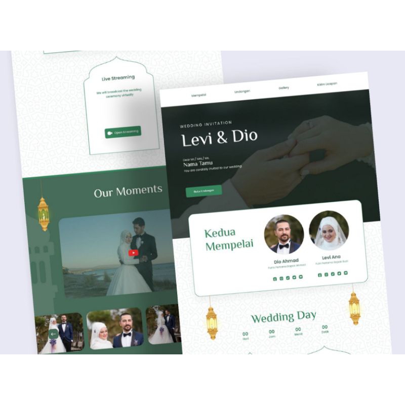 undangan digital website islamic