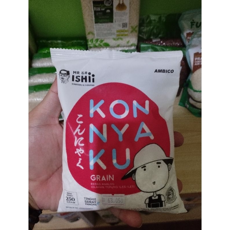 

Mr Ishii Konnyaku Rice / Beras Shirataki / kemasan 250gr