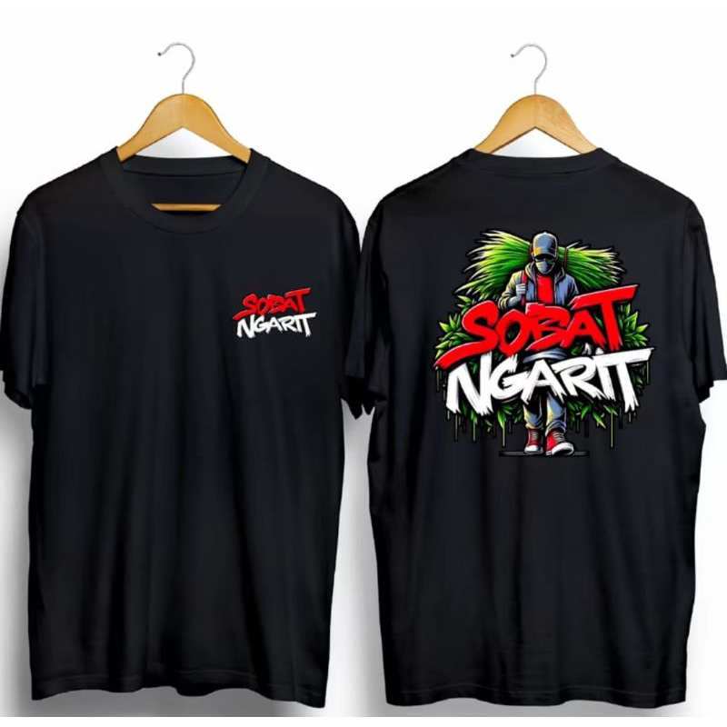 KAOS SOBAT NGARIT MODEL ORANG BAWA RUMPUT