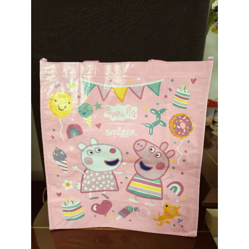 smiggle reuse me bag peppa pig smiggler