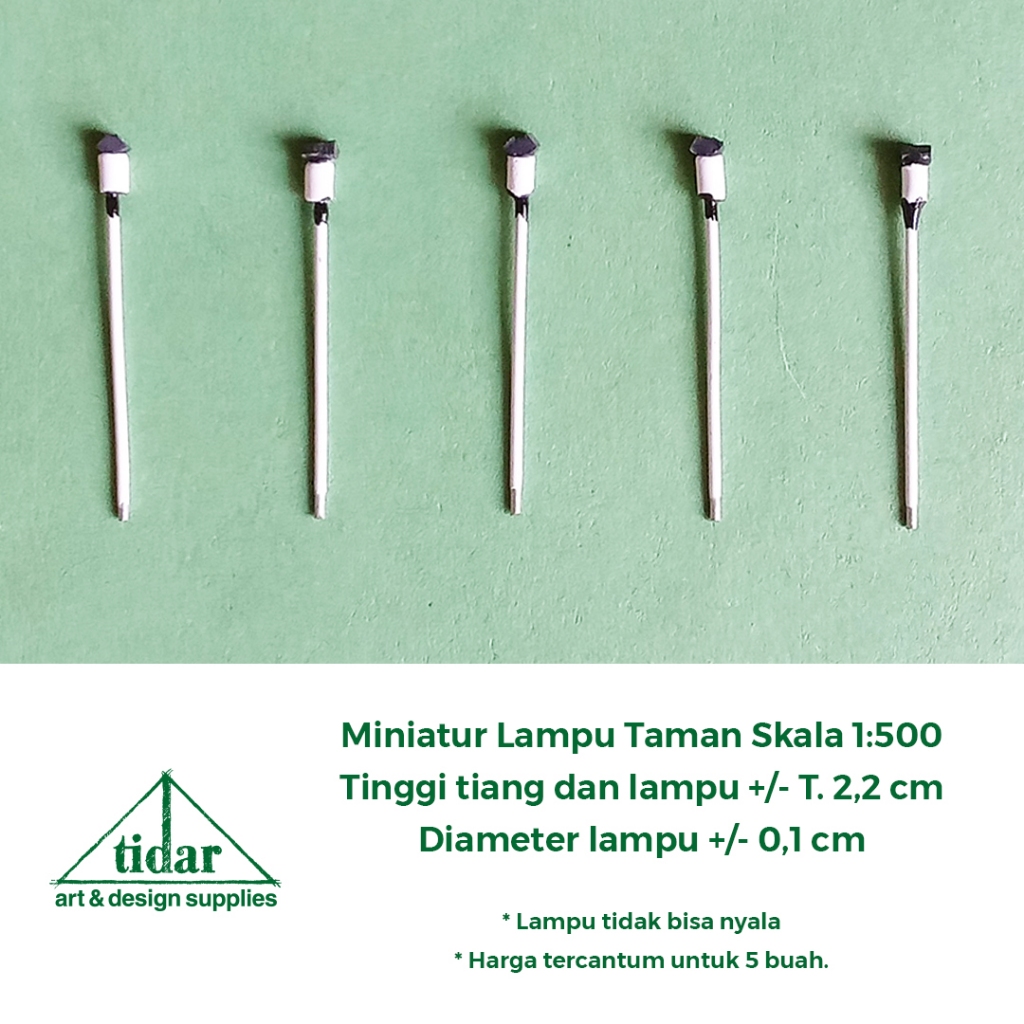 

[MR] MH - Miniatur Lampu Taman 1 Mata Skala 1:500 - Maket Lampu Hias