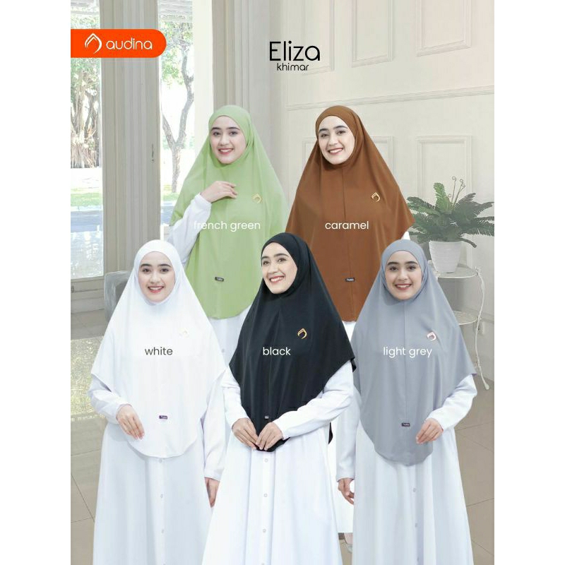 Jilbab Audina Jersey Premium Tebal  ORI Audina Hijab/ Eliza Khimar Bergo Tali dan Dagu /Jilbab Soft 