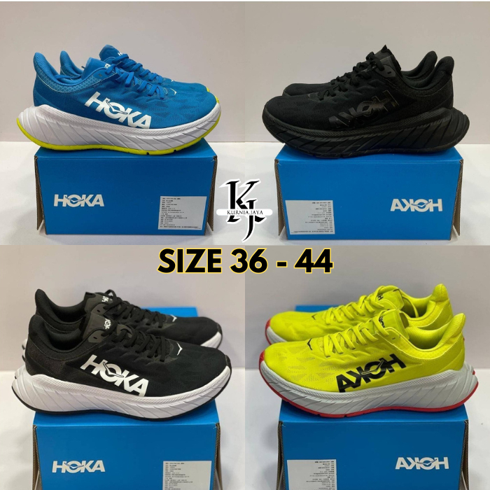 ( 100%ORIGINAL ) SEPATU RUNNING HOKA HOKA ONE CARBON X2 - SEPATU GYM- SEPATU OLAHRAGA PRIA WANITA