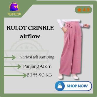 kulot crinkle airflow premium tali samping