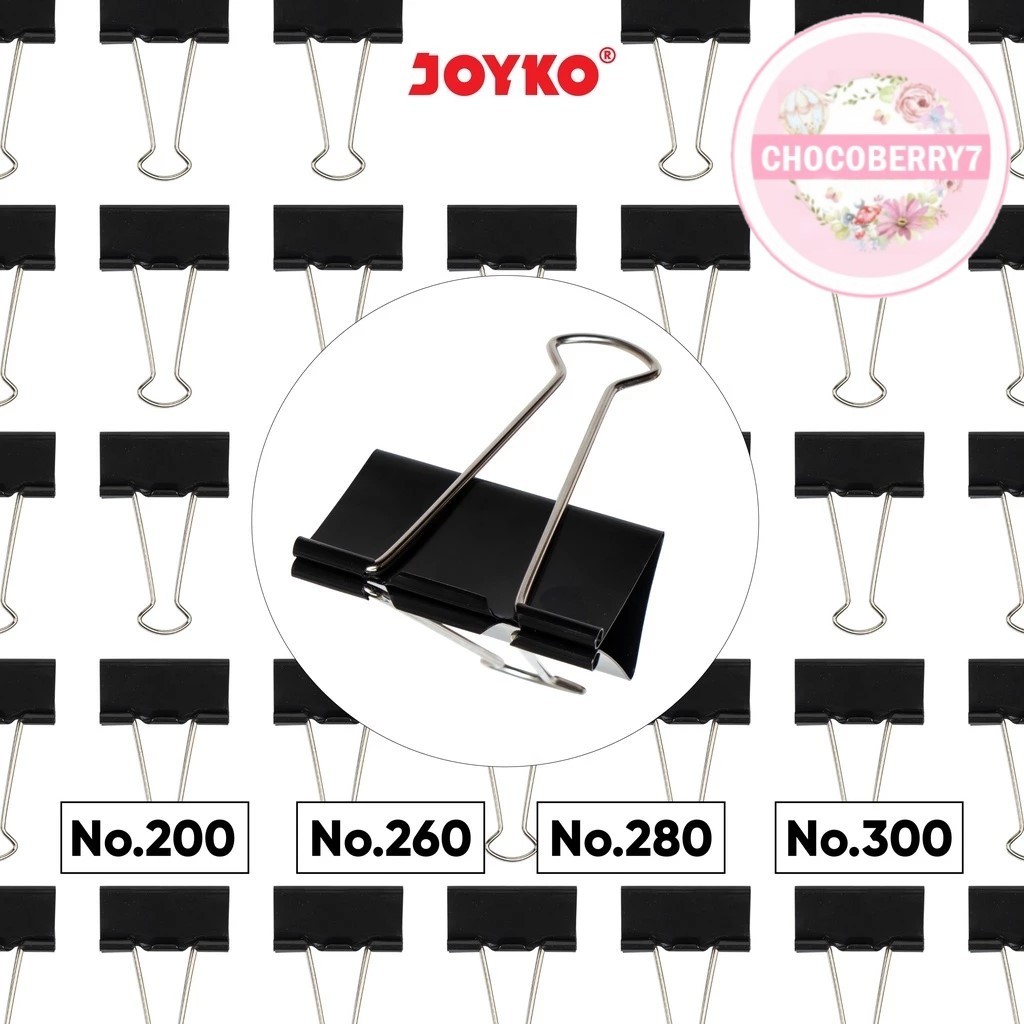 

Binder Clip Klip Penjepit Kertas Joyko Black 200 260 280 300 320