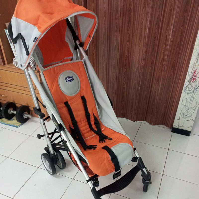 PRELOVED CHICCO Stroller Baby Liteway Orange Oren Original Made In China