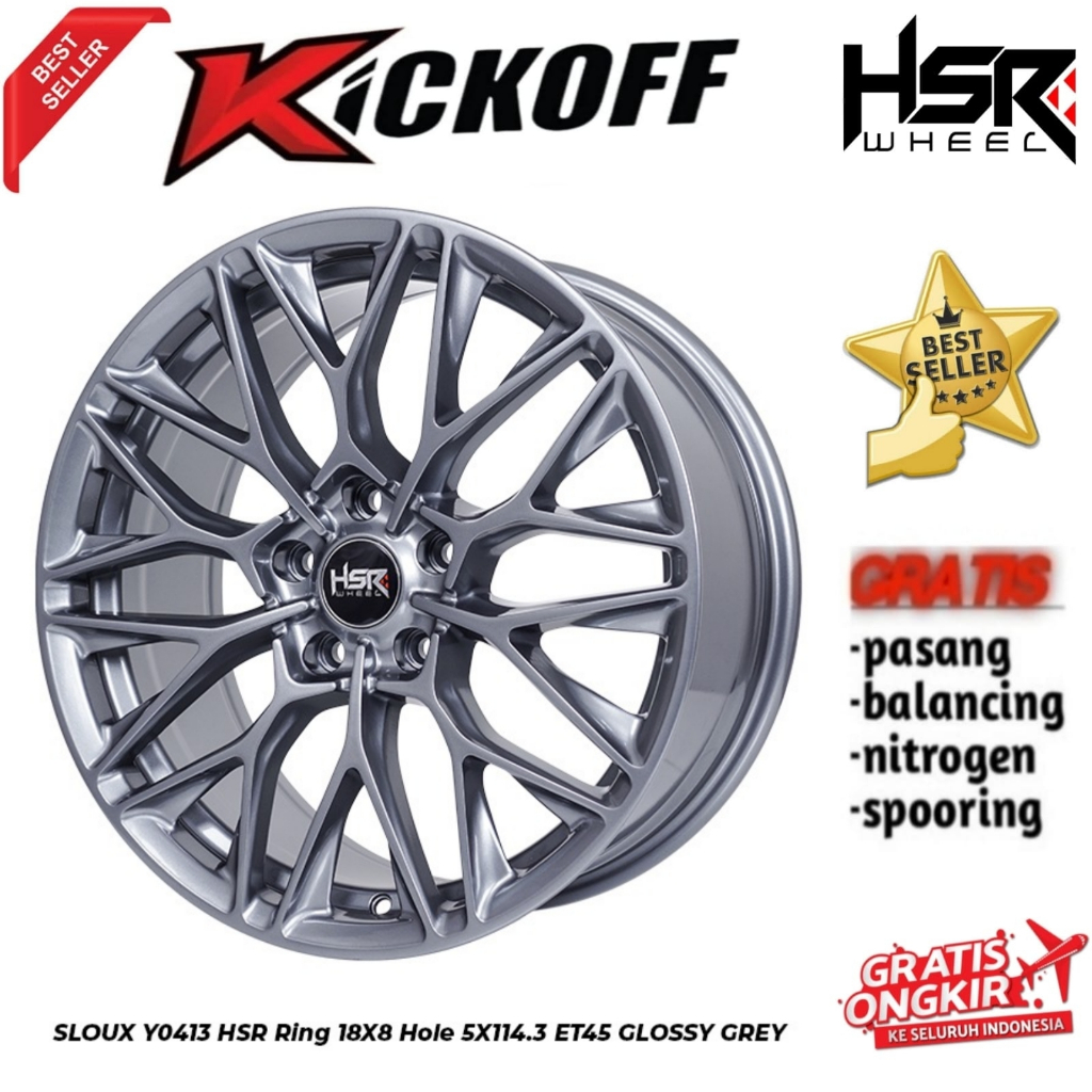 PROMO VELG RING 18 HSR SLOUX UNTUK MOBIL HRV CRV OUTLANDER SPORTAGE ALPHARD CAMRY RUSH DLL