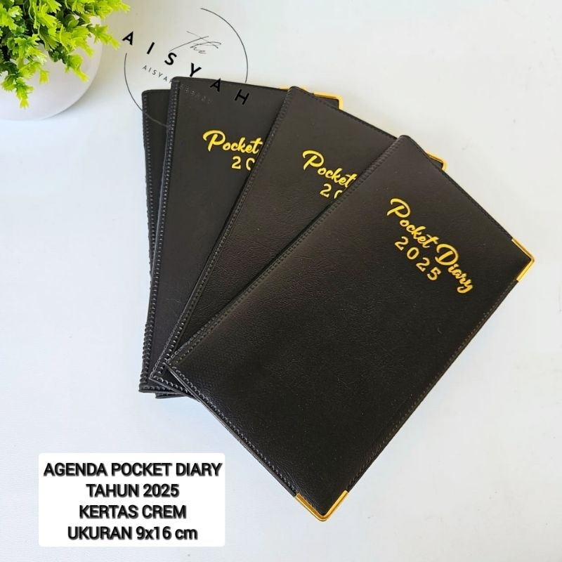 

Agenda Pocket Diary tahun 2025 note book notepade 2025 16 cm x 9 cm Kertas hvs cream