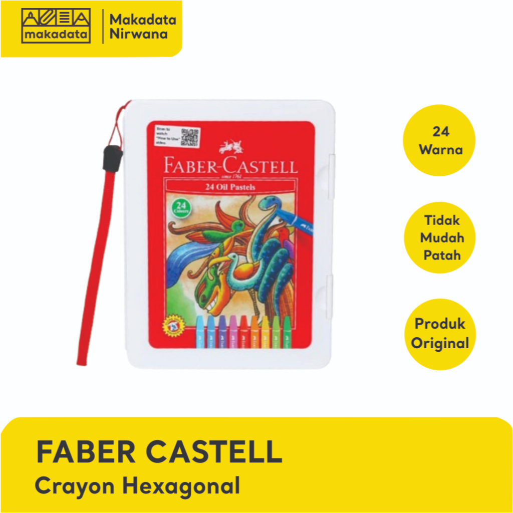 

FABER CASTELL CRAYON/OIL PASTEL HEXAGONAL 24 WARNA (1 PCS)