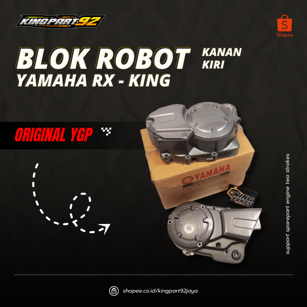 BLOK ROBOT COVER BLOK KALTER MESIN YAMAHA RX KING NEW CKD BLOK ROBOT BLOCK MESIN RXKING BLOK KALTER 