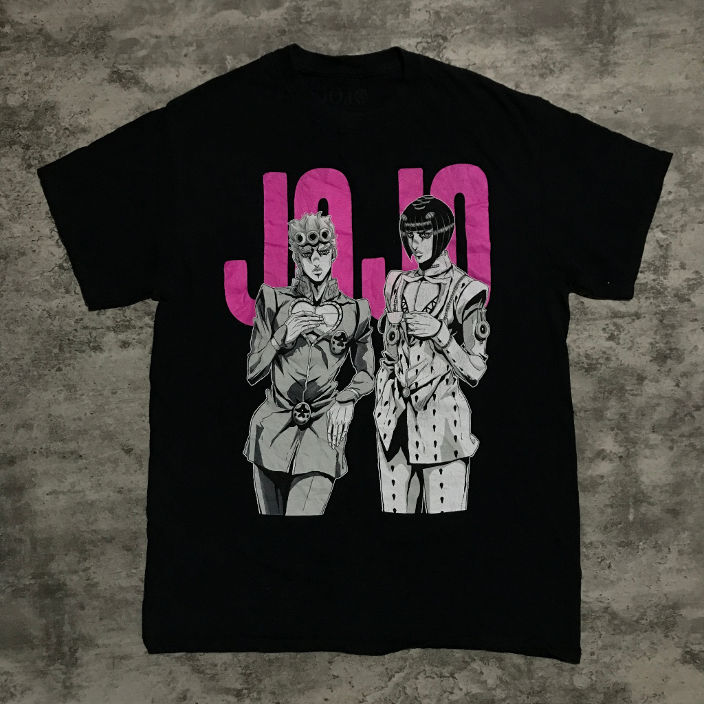 Kaos Animasi Jojo Bizzare Adventure Official Hitam Keren