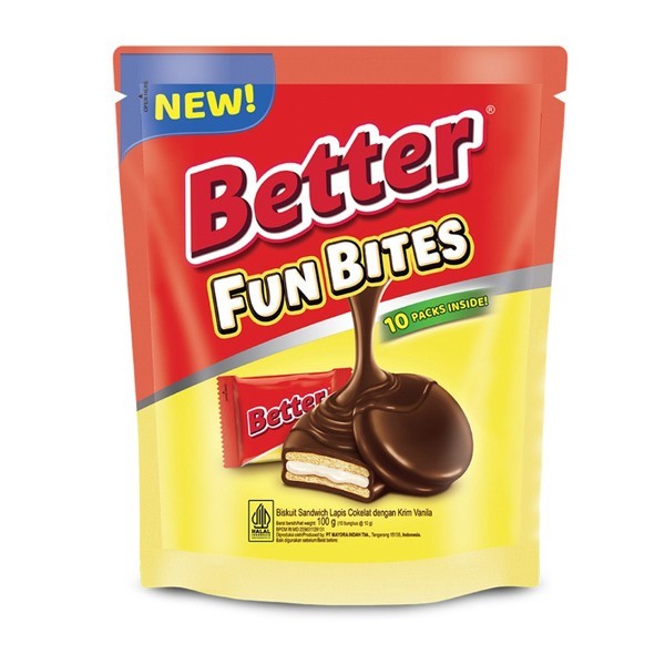 

Better Fun Bites Pouch isi 10 Packs 100gr