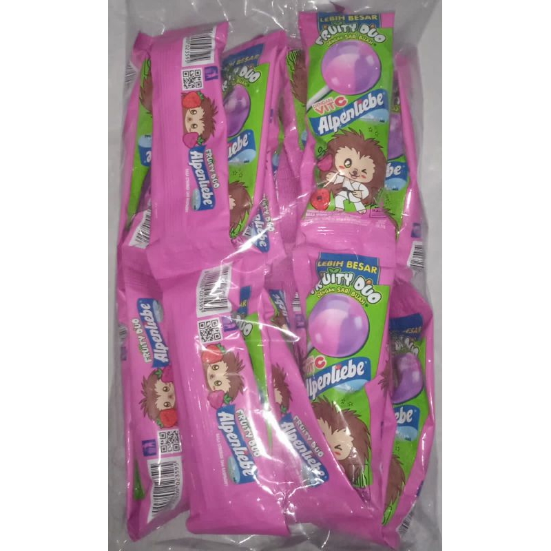 

Alpenliebe Lolipop Rasa Fruit Duo 10,5 gr x 24 pcs. (kemasan renceng)
