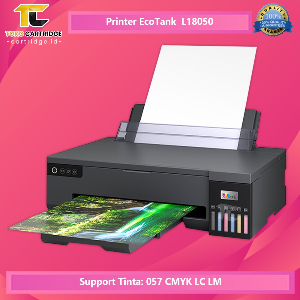 Printer EcoTank L18050 - Ink Tank Photo Wireless A3 Printer [EX L1800] support Borderless 6 Tabung T