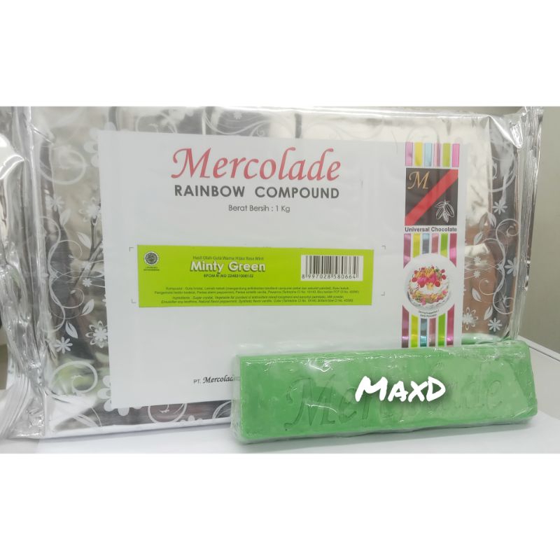 

Mercolade Cokelat Perbatang/Potongan Rasa Minty Green 1 Pcs