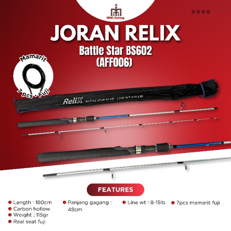 JORAN RELIX BATTLE STAR | Tongkat Pancing | Fishing Rod