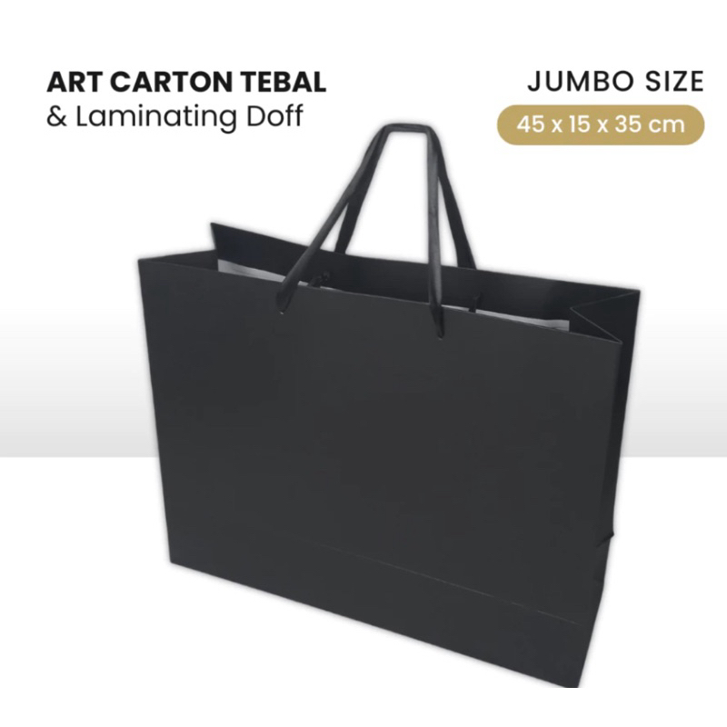 

Premium paper bag besar / kantong kado tebal premium / paper bag kado uk. P45 x L15 x T35 cm