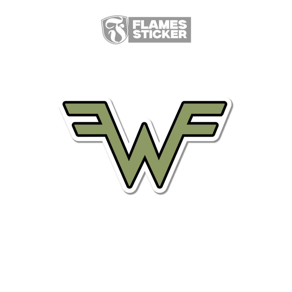 

STICKER BAND VINTAGE WEEZEER STIKER VINYL LAMINASI GLOSSY ANTI AIR SUDAH POTONG SESUAI POLA DIE CUT