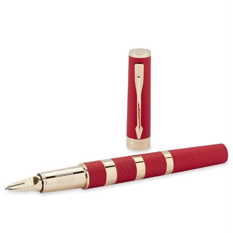 

Parker Ingenuity 5th Pen Red Rubber and Metal Gold Trim