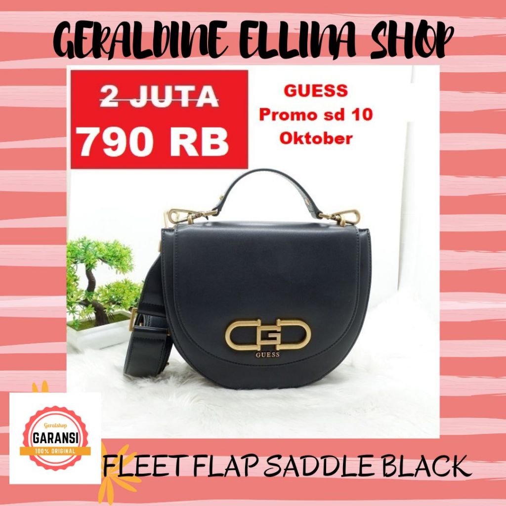 Tas selempang Wanita Guess original store 100% seri SESTRI FLEET FLAP SADDLE