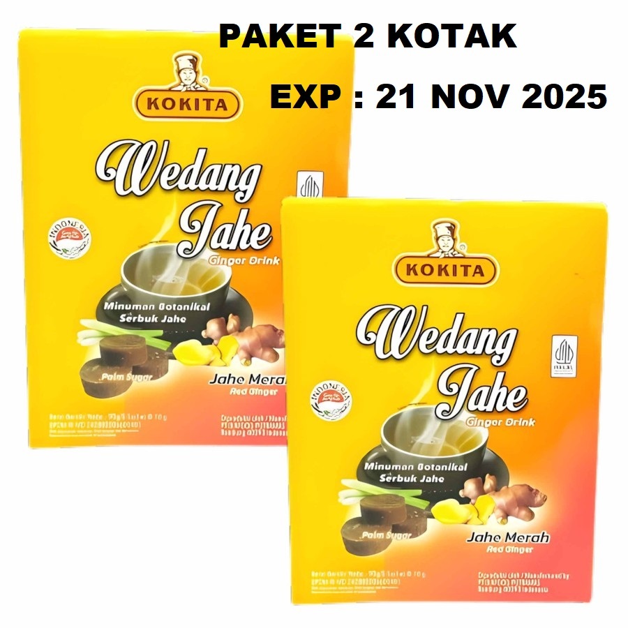 

PAKET 2 KOTAK KOKITA WEDANG JAHE MINUMAN SERBUK JAHE MERAH