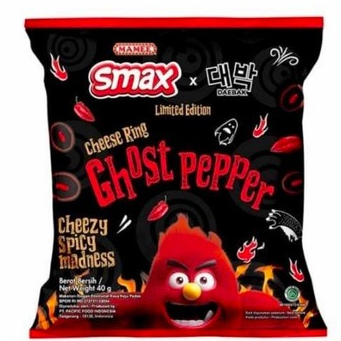 

smax cheese ring ghost pepper 40g - mamee smax cheese ring ghost pepper