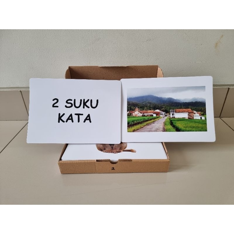 flash card 2 suku kata buat bayi