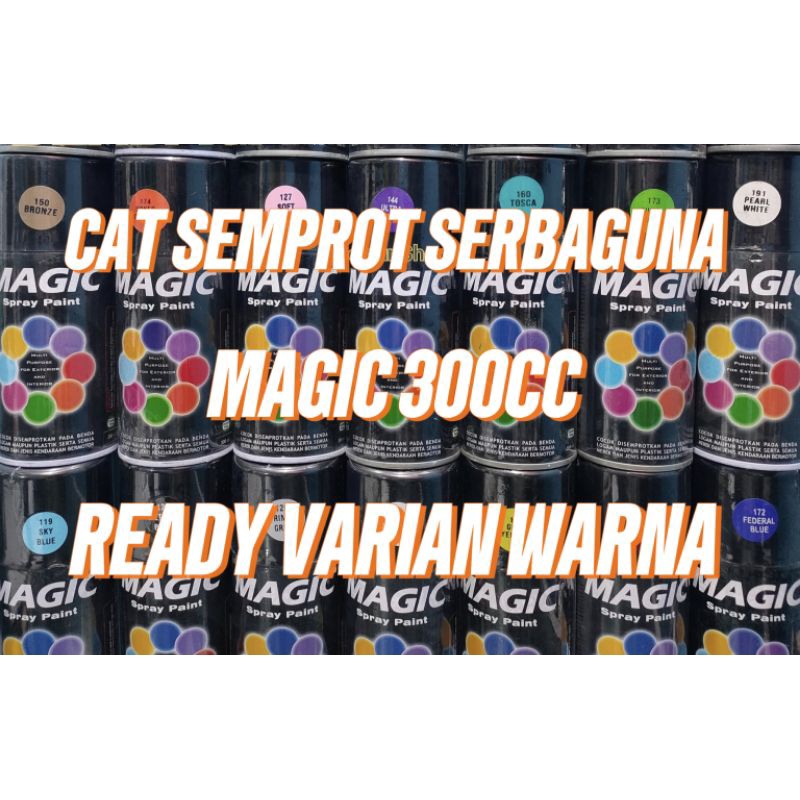 A. pilok piloc cat semprot magic 300cc pilok pilox cat semprot magic 300cc black 139 hitam glossy hi