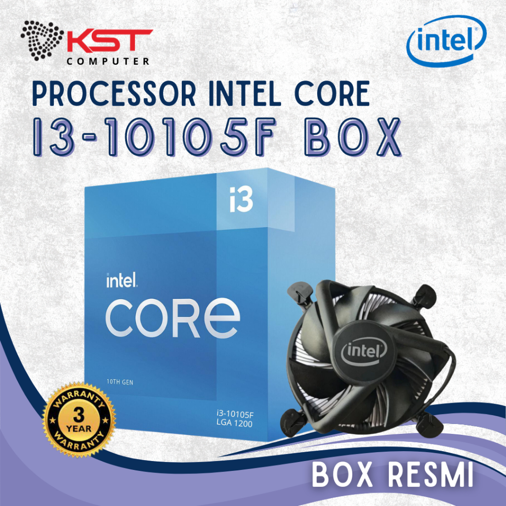 PROCESSOR INTEL CORE I3-10105F BOX (NON VGA)