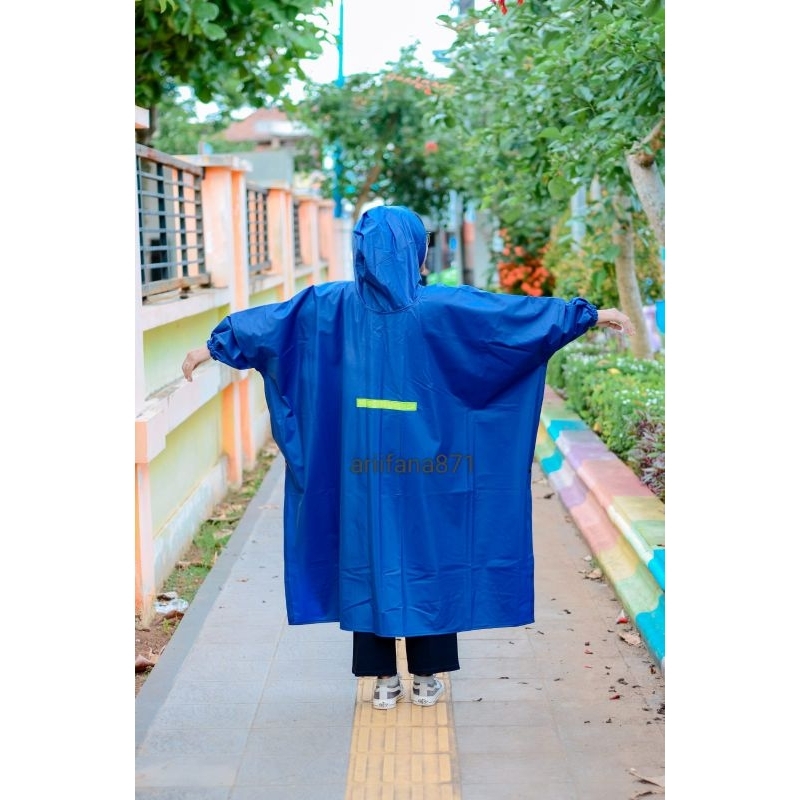 JAS HUJAN PONCO LENGAN/JAS HUJAN PRIA WANITA/JAS HUJAN ANTI REMBES TEBAL LENTUR  BY WALET