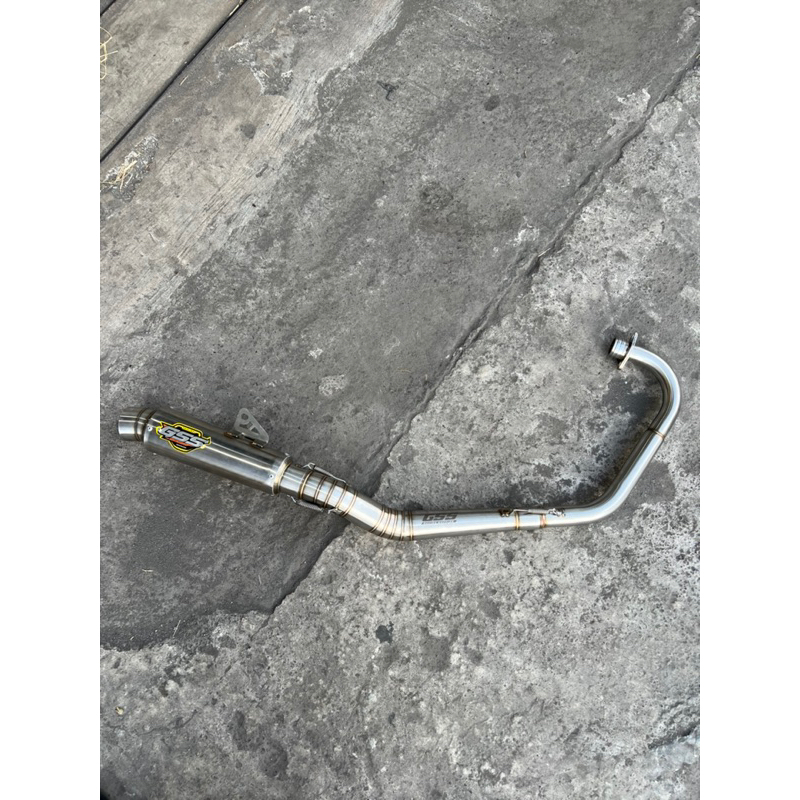 knalpot original Gss racing muffler tiger inlet 55