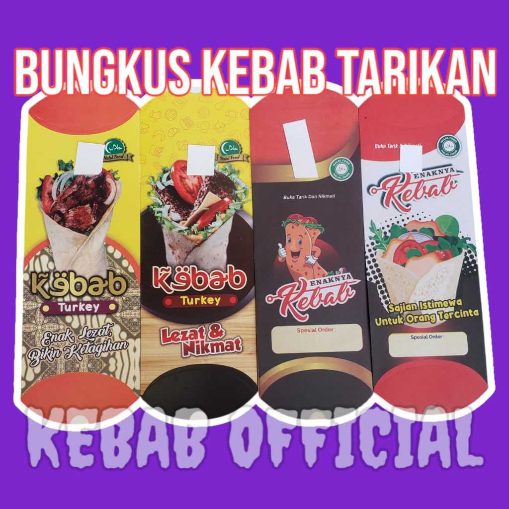 

BUNGKUS KERTAS KEBAB DUPLEK TARIKAN JUMBO 24X9 CM