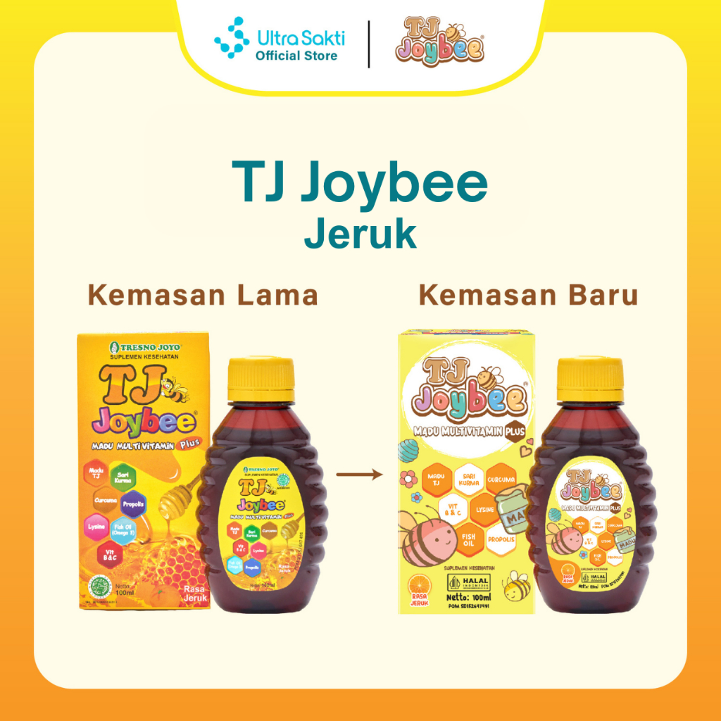 

TJ Joybee Jeruk 100ml - Madu Multivitamin untuk anak