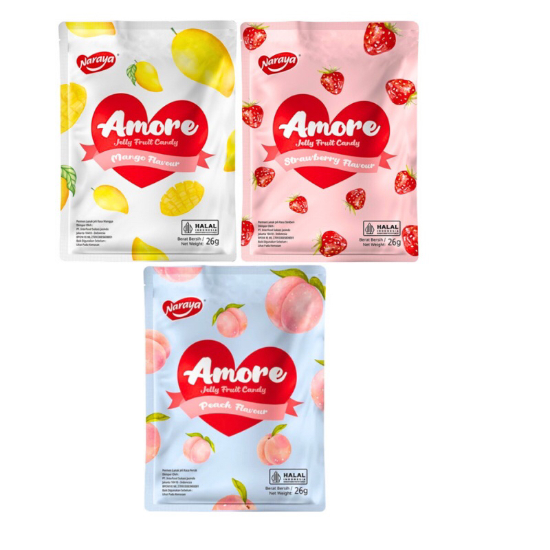 

Naraya Amore Jelly Fruit Candy Permen Lunak Buah